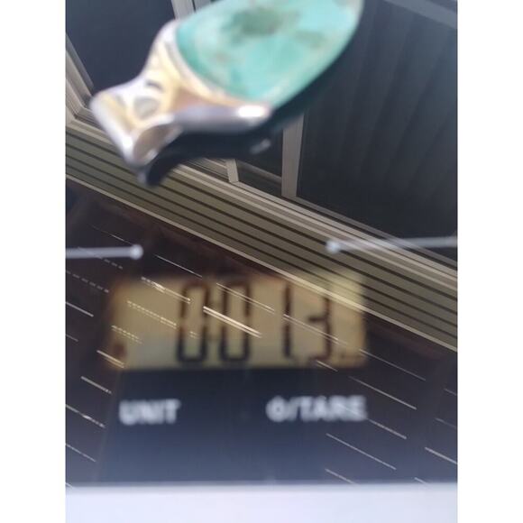 BARSE Signed 925 Sterling Silver Blue Green Turquoise Stone Statement Pendant - Picture 11 of 12